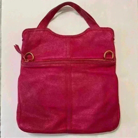 Fossil Women's Medium Burgundy Leather Designer Cross Body Bag Multiple Pockets - Picture 2 of 12
